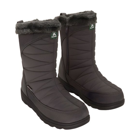 Kamik Womens Snow Mid Calf Boot, Black, Size 7 - Picture 1 of 6